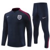 England Training Sweatshirts Quarter-zip 2024-25 Schwarze Für Kinder